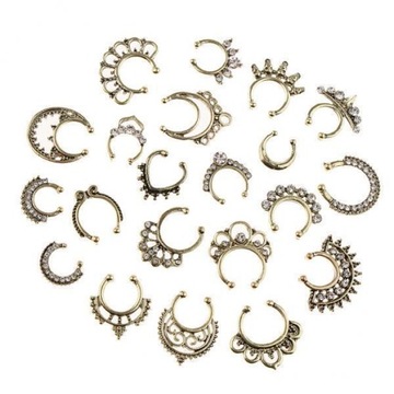 Przegroda Nose Ring Fałszywy Nose Ring Non Pi