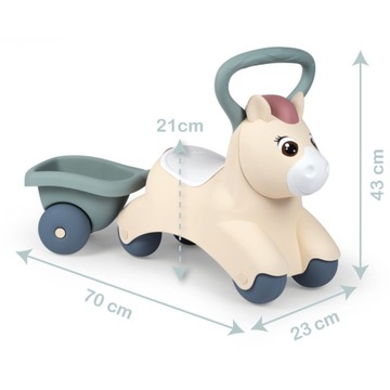 Smoby Little Ride-On с прицепом Baby Pony