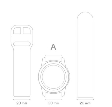 Pasek do zegarka skórzany Tekla T-025.01w2 28 mm