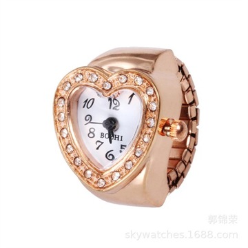 Creative anillos Finger Ring Watch Punk Mini