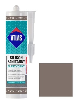 Szarobrązowy 212 Silikon Sanitarn Elastyczny Atlas