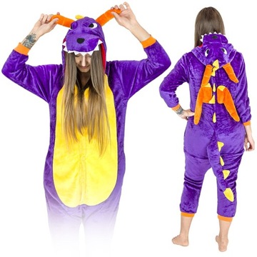 KIGURUMI ONESIE DRES PIŻAMA KOMBINEZON SMOK S
