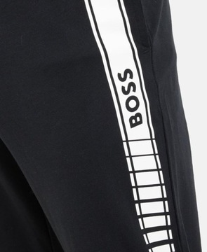 HUGO BOSS czarne spodnie dresowe męskie dresy bawełniane sportowe r. S