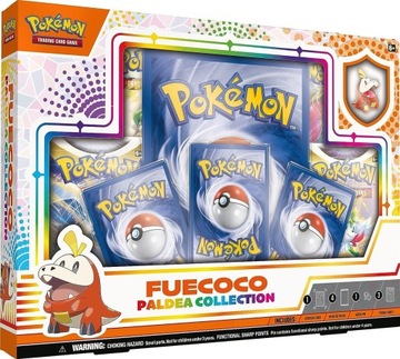 Oryginalne Karty POKEMON TCG ZESTAW BOX PALDEA ex FUECOCO 4 x Booster