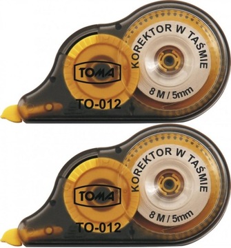 Korektor myszka w taśmie 8m Toma x2