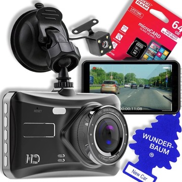 WIDEOREJESTRATOR JAZDY DOTYKOWY PRZÓD TYŁ Menu PL 2 inne produkty