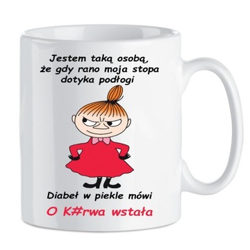Kubek z nadrukiem Mała Mi, Muminki, Śmieszne, Zabawny tekst BI-MI-035
