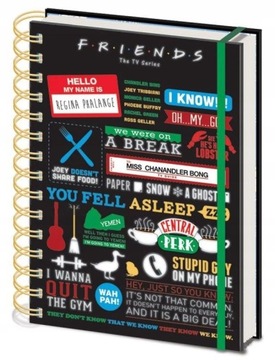 Notatnik Freinds Przyjaciele A5 Notes Infographic
