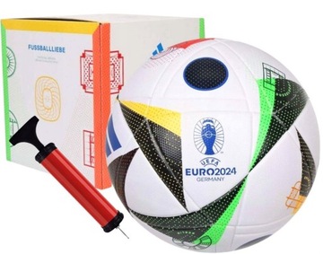 PIŁKA NOŻNA ADIDAS FUSSBALLLIEBE LEAGUE BOX EURO 2024 TRENINGOWA + POMPKA