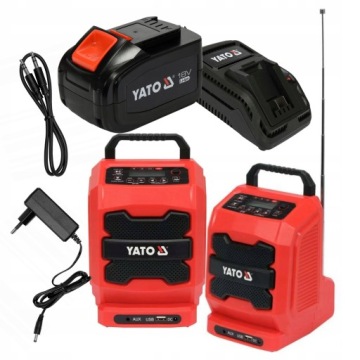 YATO RADIO BUDOWLANE AKUMULATOROWO SIECIOWE +6Ah