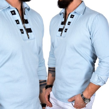 Koszula Męska Casual Jeans Prezent NOWA Kolekcja