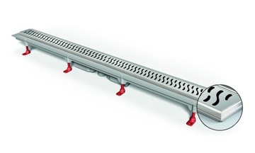 Odpływ liniowy 45 cm pod płytkę ANTYZAPACHOWY
