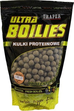 Traper Ultra Boilies Kulki Proteinowe na Karpia 500g 16mm Halibut