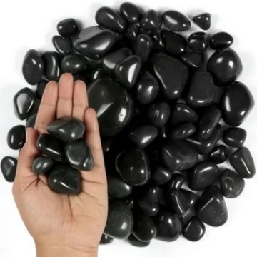 Камни черные для биокамина декоративные, декоративные, 1 кг.