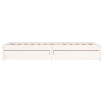 VidaXL Каркас кровати с ящиками, белый, 90х200 см