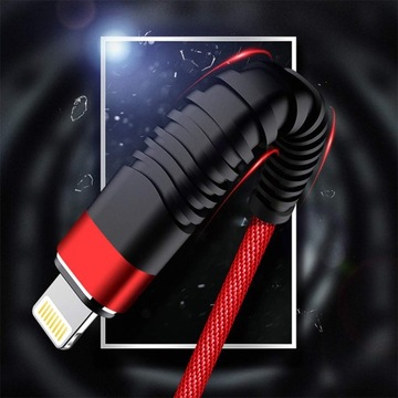 АВТОМОБИЛЬНОЕ ЗАРЯДНОЕ УСТРОЙСТВО FAST LED QC 3.0 + КАБЕЛЬ МОЛНИИ 100 СМ, 1 М