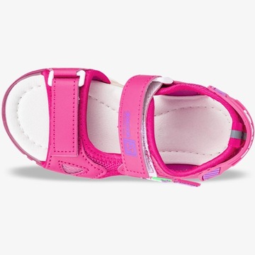 ЛЕГКИЕ СПОРТИВНЫЕ САНДАЛИИ ДЛЯ ДЕВОЧЕК НА ЛИПУЧКЕ, размер 30