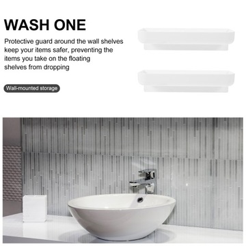 НАСТЕННАЯ ПОДСТАВКА ПОЛКИ ДЛЯ ТУАЛЕТА ПЛАСТИКОВАЯ ПОЛКА 2