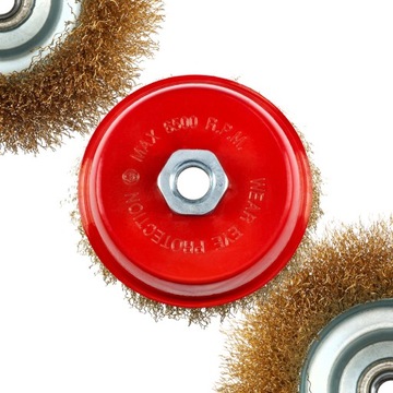 Szczotka Druciana Szlifierki Kątowej Czołowa 5''