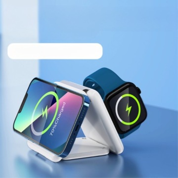 ИНДУКЦИОННОЕ ЗАРЯДНОЕ УСТРОЙСТВО МАГНИТНАЯ ЗАРЯДНАЯ СТАНЦИЯ ДЛЯ IPHONE APPLE WATCH