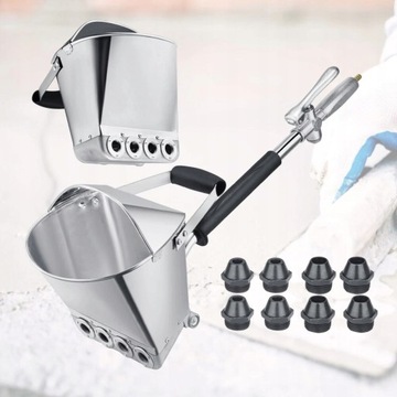 Пневматический штукатурный станок с 8 насадками, промо-пистолет для штукатурки.