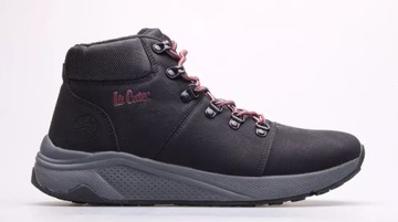 LEE COOPER Zimowe CZARNE Trapery Męskie CIEPŁE rozmiar 41