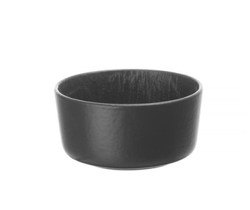 MISKA CRUST 350 ml 11 cm PORCELANA CZARNA