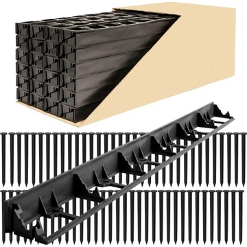36M TRAWNIKOWE OBRZEŻE 7,8CM 108 KOTWY OGRODOWE OBRZEŻA PALISADA ECO BORDER