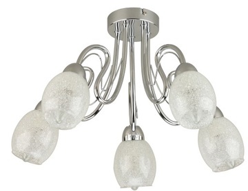 LAMPA WISZĄCA,ŻYRANDOL KRYSZTAŁKI CHROM