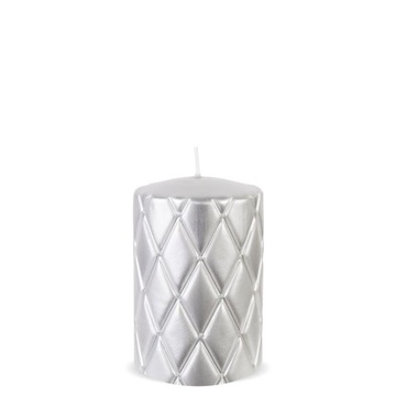 Świeca ozdobna czarna cyrkonie 14x8cm glamour średnia