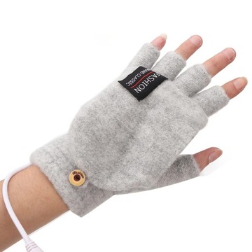 UNIWERSALNE PODGRZEWANE RĘKAWICZKI USB CIEPŁE RĘKAWICE NA ZIME NA MROZY