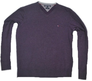 V Modny Sweter bluza Tommy Hilfiger M Jedwab z USA!