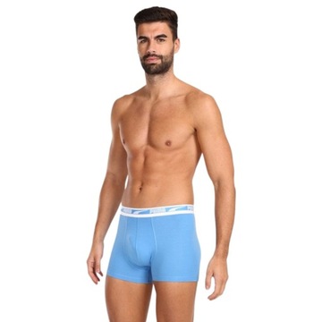 PUMA BOKSERKI MĘSKIE MAJTKI BOXER 2P CZARNE/NIEBIESKIE r.L