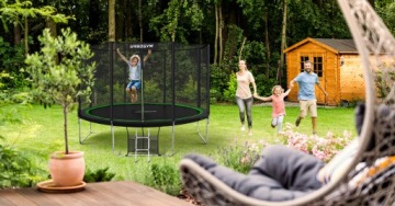 САДОВЫЙ батут С ВНУТРЕННЕЙ СЕТКОЙ ДЛЯ ДЕТСКОГО САДА 10 ФУТОВ 312 СМ