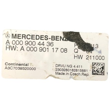 MERCEDES МОДУЛЬ КОНТРОЛЛЕРА 0009004436