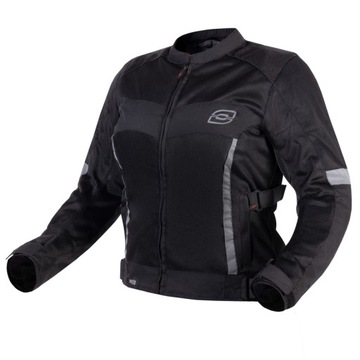 Kurtka motocyklowa letnia,siatkowa MESH OZONE DART LADY BLACK XXS
