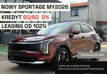 Kia Sportage V 2025 Kia Sportage MY2026 NOWA Lpakiet TECHNOLOGICZNY, kolor MAGMA RED, od reki