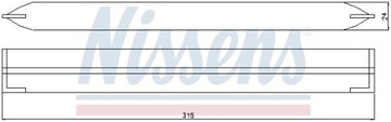 NISSENS 95499 SUŠIČ KLIMATIZACE