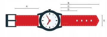 Brązowy pasek skórzany do zegarka Timex T2E581 Oryginalny 20mm