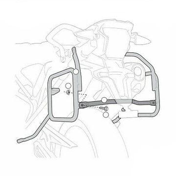 STELAŻ KUFRÓW BOCZNYCH TRIUMPH TIGER 800 /XC/XR