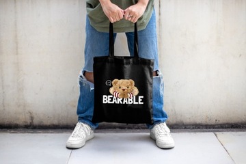 Сумка-шоппер Черная ЦВЕТЫ КРАСИВЫЕ УЗОРЫ