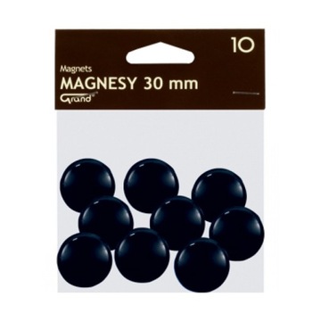 MAGNESY DO TABLIC GRAND 30MM 10 SZTUK CZARNE