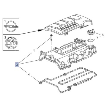 KRYT VENTILU OPEL ADAM ASTRA J CORSA D E INSIGNIA MOKKA ZAFIRA 1.4 1.4T