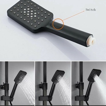 ЧЕРНЫЙ ДУШЕВОЙ НАБОР С ТЕРМОСТАТОМ