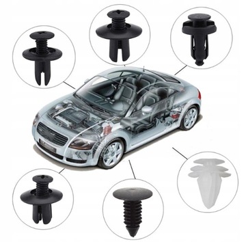 ZEST CLIPS PINS АВТОМОБИЛЬНЫЕ ЗАЖИМЫ СЪЕМНИКИ ДЛЯ СНЯТИЯ ОБИВКИ 105 шт.