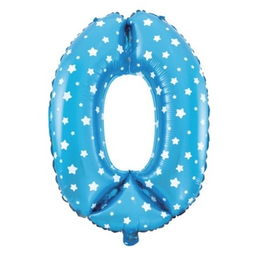 Balon foliowy niebieski 40cm Litera O