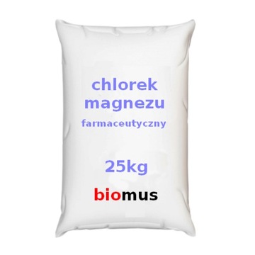 CHLOREK MAGNEZU Czysty 100% worek 25kg BIOMUS