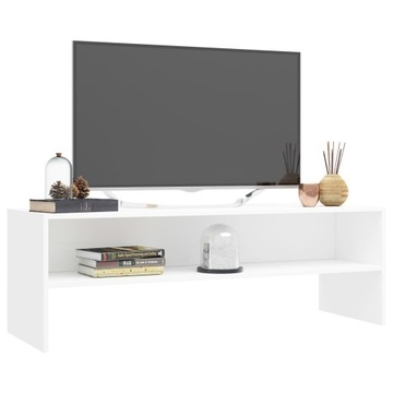 SZAFKA RTV KOMODA STOLIK BIAŁY POD TV LCD 120X40cm