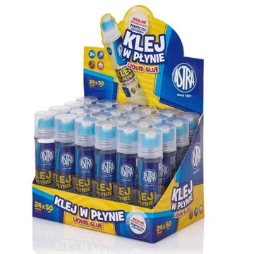 ZESTAW 24 X KLEJ W PŁYNIE 50ML ASTRA