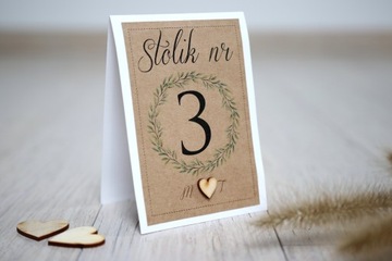 NUMERY STOŁÓW STOLIKÓW VINTAGE DL EKO BOHO CZ. 3